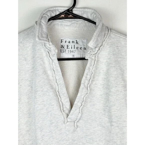 Frank And Eileen Popover Henley Light Grey Size Small - Picture 3 of 10